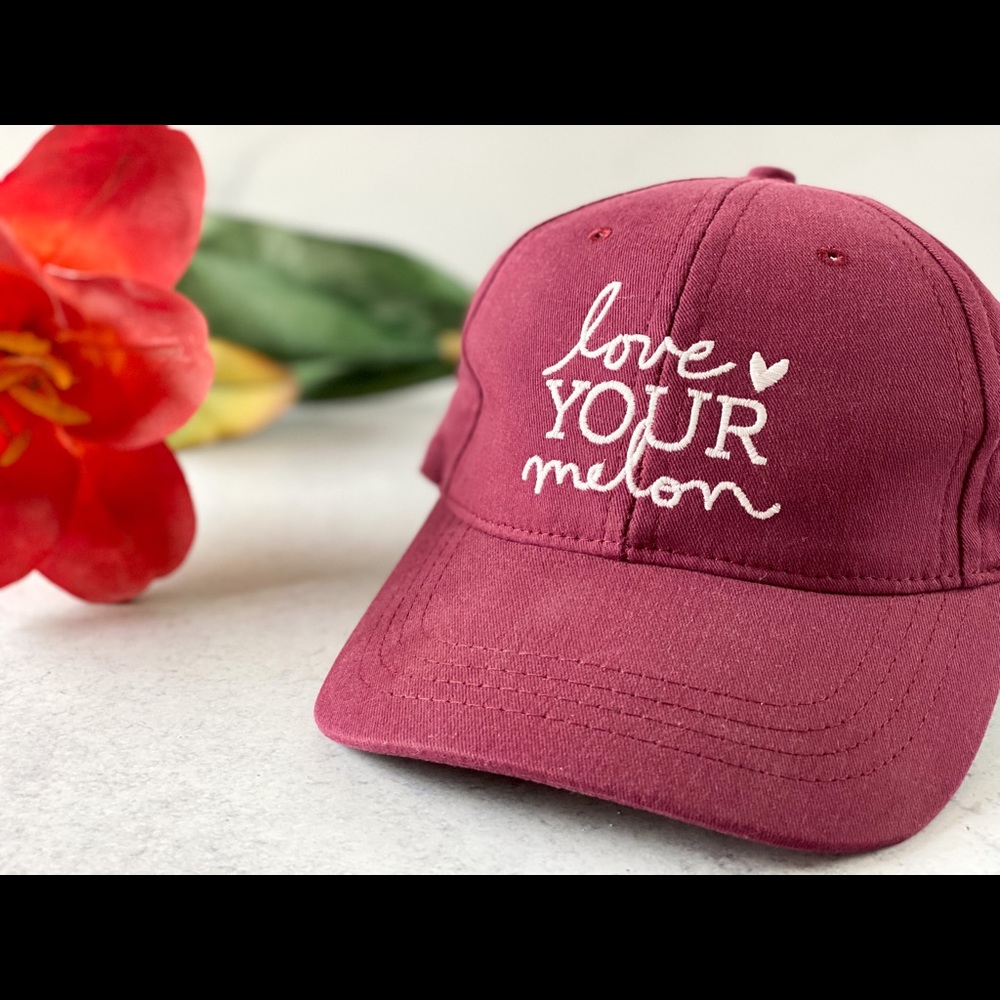 Love your melon burgundy cap